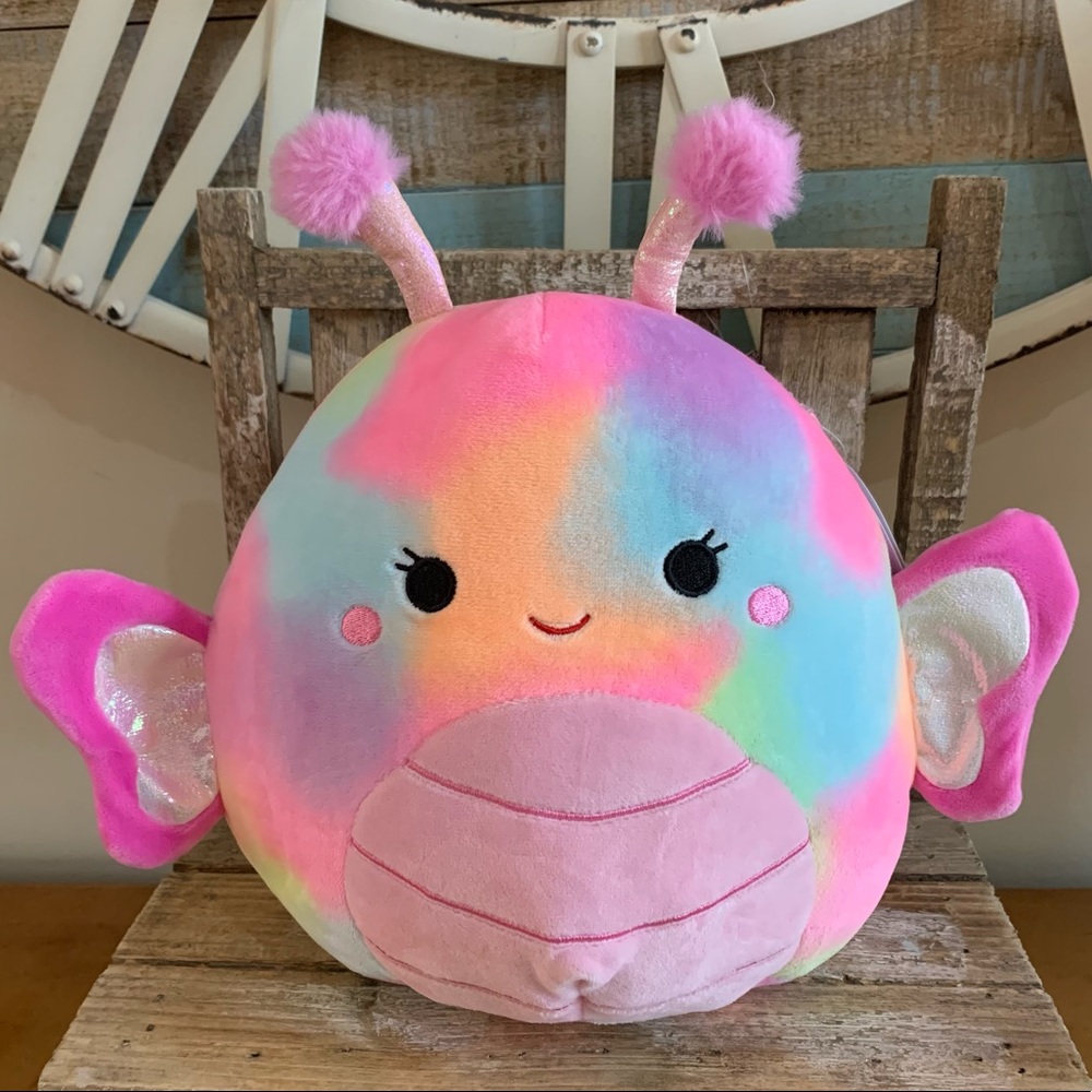 Squishmallows 8” IRIS THE TIE DYE BUTTERFLY 🎁 NWT